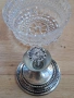 кристална бонбониера със сребърен пиедестал , снимка 6