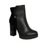 Елегантни дамски боти на висок стабилен ток в черен цвят модел: R54-3, снимка 2