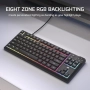 Нова Геймърска клавиатура Corsair K55 CORE TKL RGB черна UK layout игри, снимка 6