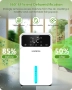 Нов Влагоабсорбатор с 30dB тиха работа/автоматично изключване/12-часов таймер/7 LED светлини..., снимка 3