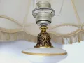Голяма настолна лампа, ръчно рисувана с метална основа , снимка 2