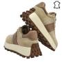 Бежови маратонки от естествена кожа- Zara Beige 11758, снимка 4