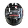 КАСКА ЗА МОТОР С ОЧИЛА, Размери S, M, L, XL - Черно/Бяло - 721435, снимка 4