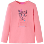Детска тениска с дълъг ръкав, розова, 116(SKU:13586, снимка 1 - Детски тениски и потници - 44906203