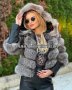 Дамско луксозно палто лисица код 167