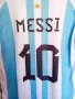 Чисто нова оригинална фланелка на Аржентина - Световни шампиони - Меси, снимка 2