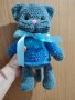 Ръчно изработена плетена играчка, коте , снимка 2