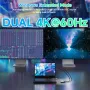 Докинг станция за лаптоп, WAVLINK Displayport докинг станция с двоен DP, HDMI, 100W PD IN, 10Gbps, снимка 4