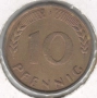 Germany-10 Pfennig-1950 J-KM# 108, снимка 1