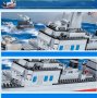 НАМАЛЕНА ЦЕНА Огромен Конструктор Кораб Боен Самолетоносач 894 части Лего Тип, снимка 5