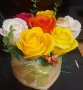 Букет от сапунени рози , снимка 1 - Подаръци за жени - 36791348