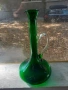 Невероятна голяма зелена кана гарафа декантер, снимка 5