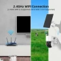 Соларна WIFI камера със соларен панел PTZ 360, 1080P, Full HD, цветно Hощно Bиждане, снимка 3