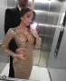 Рокля с пайети*S*Nude sequined dress 16Arlington, снимка 1