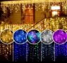 ЛЕд Синя/бяла/шарена Висулка за външна ЛЕд украса Коледа, снимка 1 - Лампи за стена - 27148568