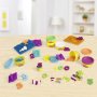 Нов Комплект Play Doh мек пластелин с числа и форми комплект 6 цвята пластелин, снимка 3