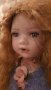 Колекционерска порцеланова кукла, 50см Разкошна Червенокоска-Отлична!, снимка 7