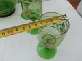 Стар сервиз цветно стъкло , снимка 5