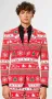 Продавам коледен костюм сако, панталон и вратовръзка Opposuits Winter Wonderland, M размер 48EU, снимка 1