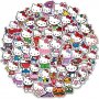 50 бр Hello Kitty Коте Кити самозалепващи лепенки стикери за украса декор, снимка 2
