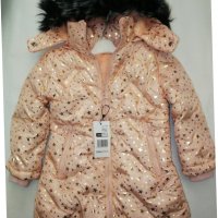Зимно яке за момиче, топла вата, дълъг модел за 1,2,3,4,5,години, снимка 1 - Детски якета и елеци - 38083633