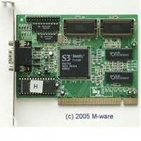 Видеокарта S3 Trio 64v+ 2MB EDO RAM PCI Graphics adapters