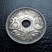 Стара монета 25 сантима 1939 г. Франция - топ!, снимка 2 - Нумизматика и бонистика - 42933620