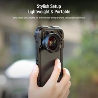 Нов NEEWER 18mm Професионален Широкоъгълен Обектив за Смартфон iPhone/Samsung, снимка 6 - Обективи и филтри - 43688654