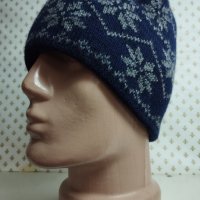 Мъжка плетена шапка - мпш5, снимка 1 - Шапки - 43296499