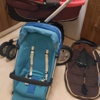 QUINNY бебешка количка с летен и зимен кош-пълен комплект и подаръци, снимка 2 - Детски колички - 43580829