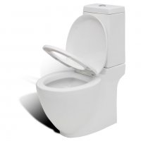 Комплект тоалетна чиния и биде, бял, снимка 7 - Други стоки за дома - 37840264