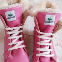 Оригинални кожени сникърси Lacoste 🐊, снимка 7 - Дамски ботуши - 39474385