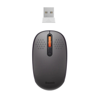 Baseus - Безжична мишка Tri-Mode ,Bluetooth 5.0, 2.4G, 1600 DPI - матирано сиво, снимка 1 - Клавиатури и мишки - 44878164