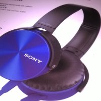 SONY HEADPHONES-NEW BLUE, снимка 12 - Слушалки и портативни колонки - 26647143