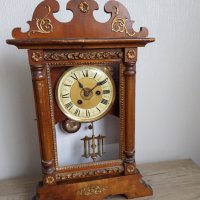 Стар настолен механичен часовник, снимка 10 - Антикварни и старинни предмети - 37485790