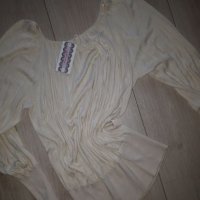 Намаление!!!Дамска готина блуза, финно плетиво,гръцко деколте-последна  , снимка 2 - Блузи с дълъг ръкав и пуловери - 26537242
