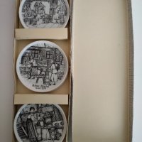 Ръчно рисувани чинийки от Германия , снимка 2 - Чинии - 36790037