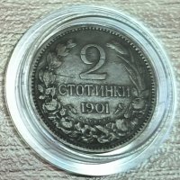 2 стотинки 1901 година  д112, снимка 1 - Нумизматика и бонистика - 39560093