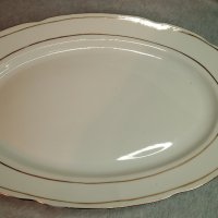 Голяма салатна елипсовидна порцеланова чиния от сервиз, снимка 6 - Чинии - 43764439