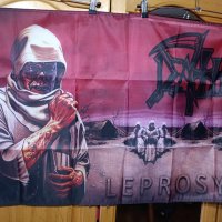 DEATH-Leprosy Flag- 60 см на 90 см, снимка 2 - Китари - 43141820