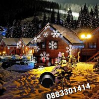 Коледен Прожектор Лазерен Фенер Снежинки Водоустойчив, снимка 13 - Други - 38632860