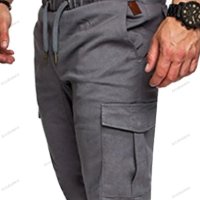 Мъжки едноцветни къси карго панталони, 5цвята - 023 , снимка 5 - Къси панталони - 40550895