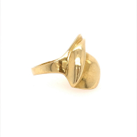Златен дамски пръстен 3,45гр. размер:53 14кр. проба:585 модел:22998-1, снимка 3 - Пръстени - 44855870