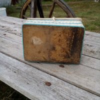Стара плетена кутия, снимка 6 - Антикварни и старинни предмети - 27005423
