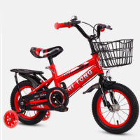 Детски велосипед с кош, помощни колела и два вида спирачки , снимка 1 - Велосипеди - 44905568