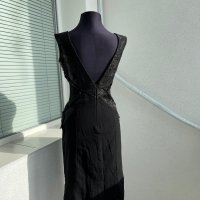 Официална черна рокля с гол гръб, снимка 12 - Рокли - 38983210