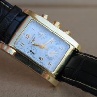 Швейцарски ръчен мъжки часовник "Longines'' хронограф кварц 18 карата , снимка 14 - Мъжки - 40566435