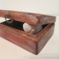 стара дървена кутийка с ангелче, снимка 7 - Декорация за дома - 37125120