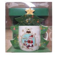 Чаша, За чай, Коледна, В кутия, снимка 1 - Коледни подаръци - 39048566