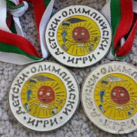 Лот 2 медала + плакет  Детски олимпийски игри , снимка 2 - Антикварни и старинни предмети - 16489630